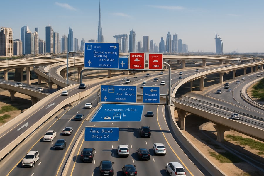 Dubai toll road infrastructure Dubai toll road infrastructure